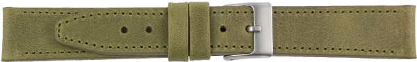 PREMIUM Lederuhrarmband grün