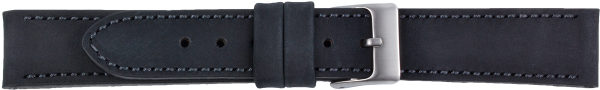 PREMIUM Lederuhrarmband schwarz