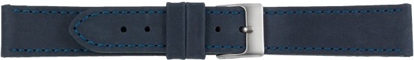 PREMIUM Lederuhrarmband blau