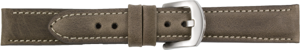 PREMIUM Lederuhrarmband dunkelbraun