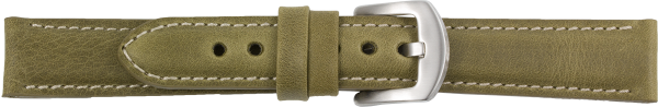 PREMIUM Lederuhrarmband gr&uuml;n