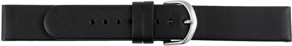 leather watch strap black XL