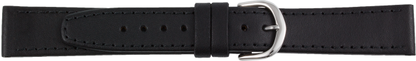 Lederuhrarmband schwarz XL