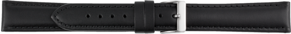 Lederuhrarmband schwarz XXL