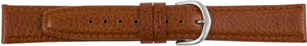 leather watch strap elephant grain brown XL