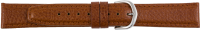 leather watch strap elephant grain brown XL