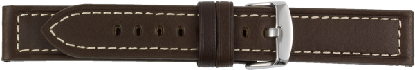 leather watch strap dark brown XL