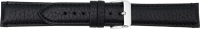 Lederuhrarmband Elefantenpr&auml;gung schwarz XL