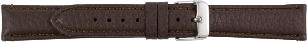 leather watch strap elephant grain brown XL