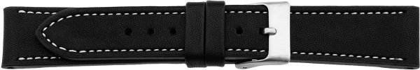 PREMIUM leather watchstrap black XS