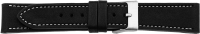 PREMIUM Lederuhrarmband schwarz XS