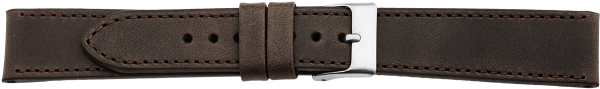 PREMIUM leather watchstrap dark brown XL