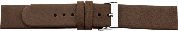 leather watch strap screwed ends brown