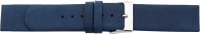 leather watch strap screwed ends blue