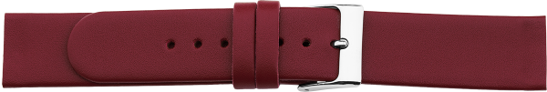 Lederuhrarmband Schraubansto&szlig; rot