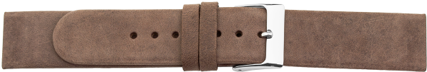 Lederuhrarmband Schraubansto&szlig; braun