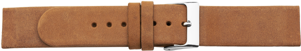 leather watch strap screwed ends cognac