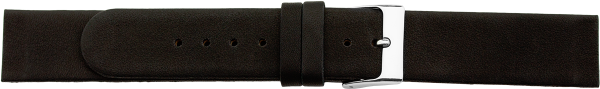 Leather Watch Strap Screw-In Lugs XL Black