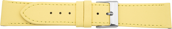Lederuhrarmband hellgelb