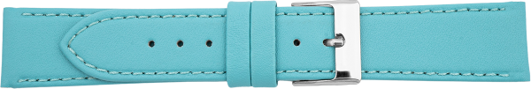 Lederuhrarmband hellblau