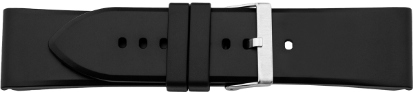 plastic watch strap PVC black
