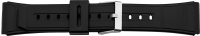 Kunststoffuhrarmband PVC schwarz