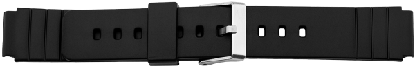 Synthetic Watch Strap PVC Black