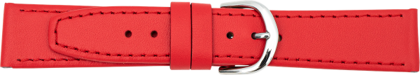 leather watch strap red XS