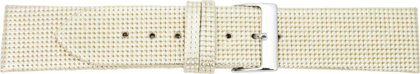 Lederuhrarmband gold