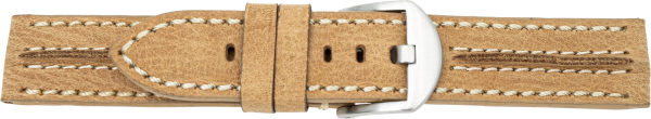 Lederuhrarmband hellbraun