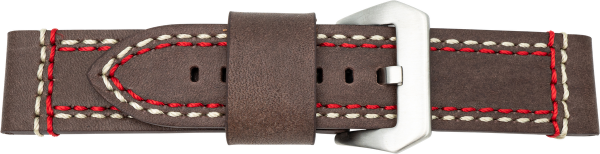 Lederuhrarmband braun