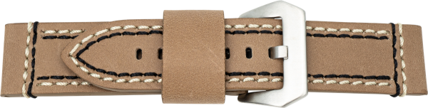 Lederuhrarmband hellbraun