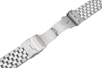 Verschlussuhrarmband Edelstahl massiv