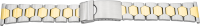 Verschlussuhrarmband Edelstahl bicolor gold
