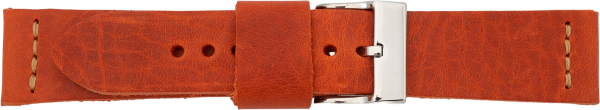 PREMIUM Lederuhrarmband orange
