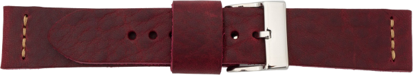 PREMIUM Lederuhrarmband bordeaux rot