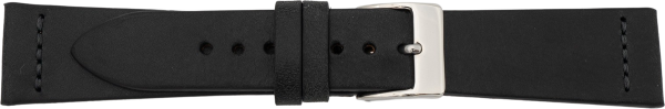 PREMIUM Lederuhrarmband schwarz