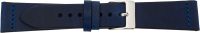 PREMIUM Lederuhrarmband blau