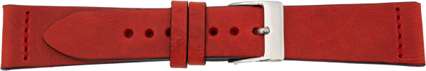 PREMIUM leather watchstrap red