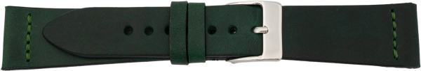 PREMIUM Lederuhrarmband gr&uuml;n