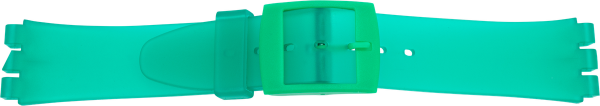 plastic watch strap PVC green transparent
