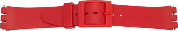 Kunststoffuhrarmband PVC rot