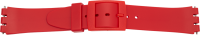 Kunststoffuhrarmband PVC rot