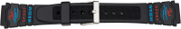 Kunststoffuhrarmband PVC schwarz