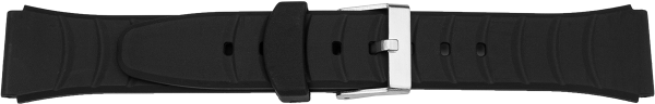 plastic watch strap PU black