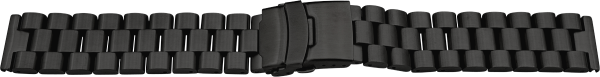 Stainless Steel Link Bracelet Solid Anthracite