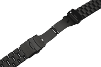 Stainless Steel Link Bracelet Solid Anthracite