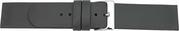 Lederuhrarmband Schraubansto&szlig; grau