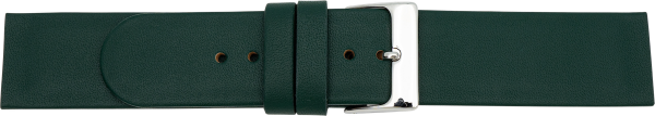 leather watch strap screwed ends dark green