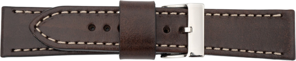 PREMIUM Lederuhrarmband handveredelt braun